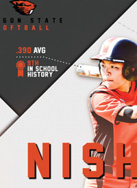 Team infographics, College Women's Softball, Oregon State, Oregon State Softball, Leaders, Custom, Infographic, PAC-12
