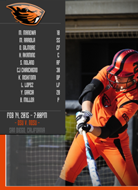 Team infographics, College Softball, Oregon State Softball, Beavers, Snapshot Infographic, Infographic, PAC-12