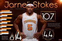 Team infographics, Jarnell Stokes, Tennessee Volunteers, Basketball, Infographic, SEC